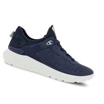 Men's Ecco St.1 Lite Sneakers Navy | SG 651SGL